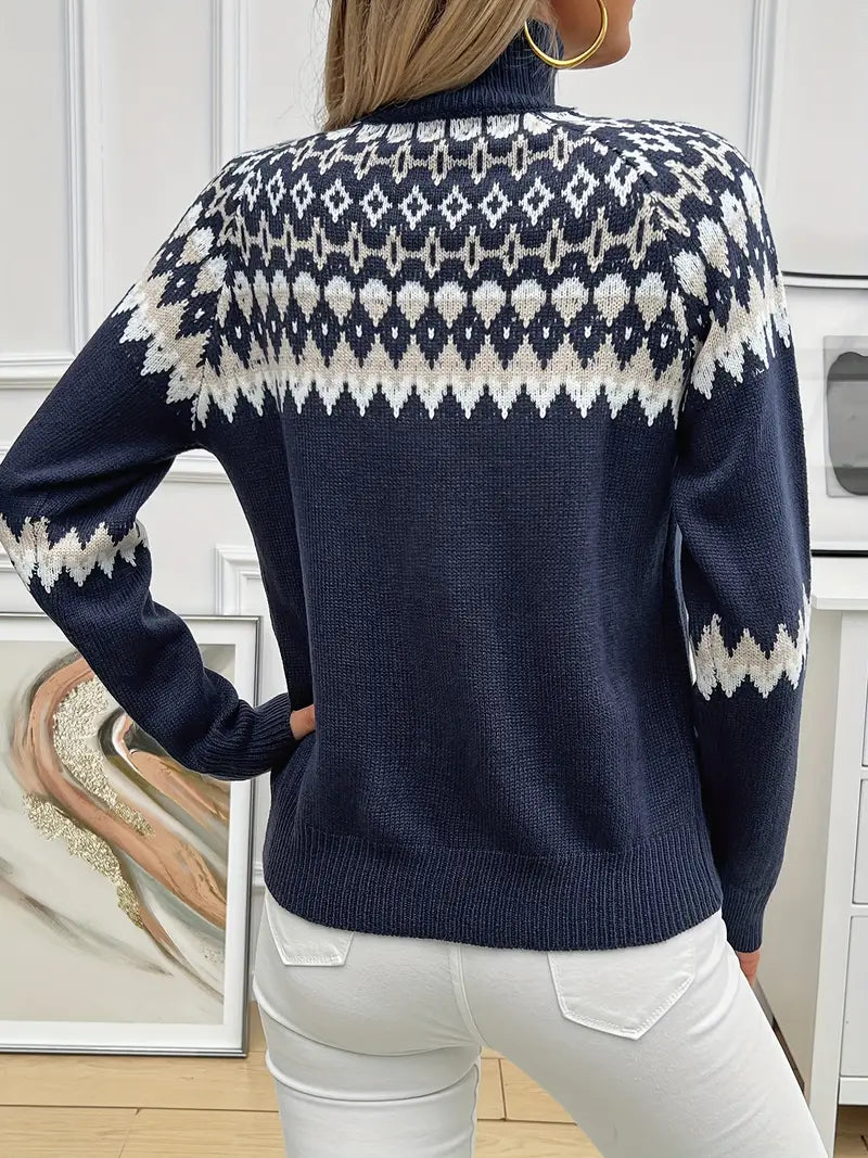 Isländischer Rollkragenpullover